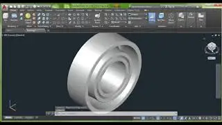Autocad 3D Rulman Çizimi