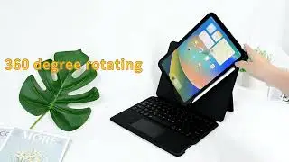 Unboxing new design lift 360 degree rotating keyboard case for ipad