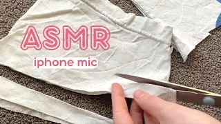 t shirt yarn fringe『 ASMR 』iphone mic