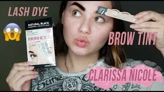 DIY Beauty - TRYING EYELASH DYE AND SELF EYEBROW TINTING?? |