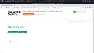 Multi-step process with no access control on one step (Video Solution) | 2021