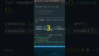 5 Example to Reverse Array in JavaScript | #shorts