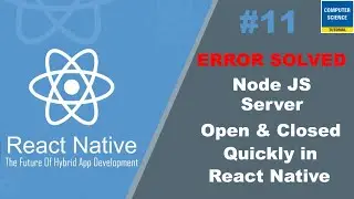 Error Node JS Server Opens and Closes Quickly After React-Native Run-Android Command