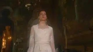 mixkit redhead woman walking in the house