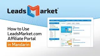 How to Use LeadsMarket com Affiliate Portal in Mandarin