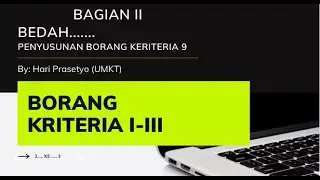 Borang  Kriteria 9 [Standar I - III]  :By UMKT