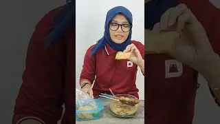 Ada yang suka makan tempe mendoan? #shorts #asmr #mukbang