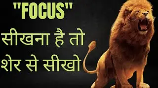 Focus रखो तो शेर के जैसा !! 3 बाते जो हमे शेर से सीखनी चाहिए ! #lion #motivationalvideo