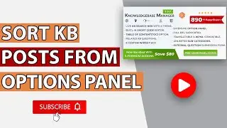 Sort KB Posts | Templify KB | BWL Knowledge Base Manager | WordPress Plugin | CodeCanYon