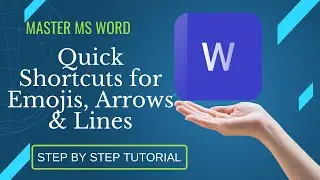 MS Word Shortcut Keys to Create Emojis, Arrow and Horizontal lines