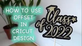 How To Make A Cake Topper with OFFSET in CRICUT DESIGN SPACE | Jtru Designs