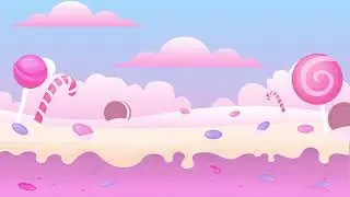 Candy Land - Free Cartoon Background Loop