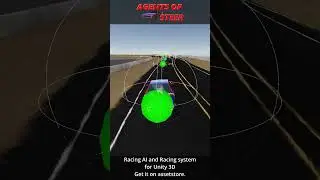 Agents of steer - Racing AI & system #shorts #gamedev #demo #unity #assetstore #racing #AI #steering