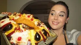 Rosca de Reyes rellena de queso philadelphia y nuez/Marisolpink