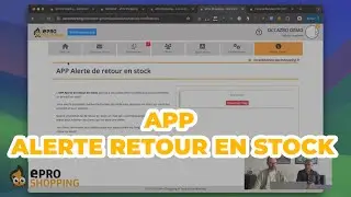 Configuration de l'App Alerte de Retour en Stock