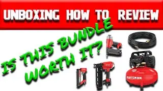 Unboxing, How To, & Review - Craftsman Air Compressor and Nail Guns