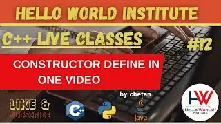 Constructor in one video  in cpp language ||  @helloworld_institute