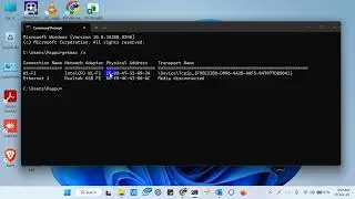 Find MAC Address by cmd
