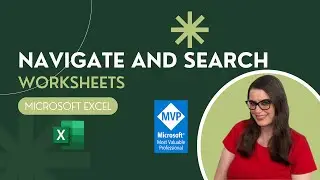 How to Navigate and Search Worksheets in Excel