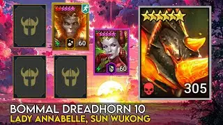 Bommal Dreadhorn 10 Hard - Lady Annabelle, Sun Wukong | Raid Shadow Legends Guide