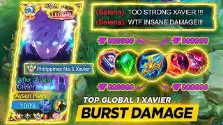 WTF DAMAGE!! GLOBAL XAVIER 1 HIT BUILD! 200% DAMAGE HACK? 😱 (CHEAT?) | XAVIER BEST BUILD 2025 | MLBB