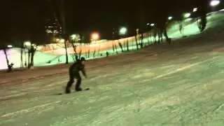 На сноуборде. Тренировочка.