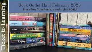 February Book Outlet Haul with a few books from Amazon | Middle Grade | Picture Books | YA