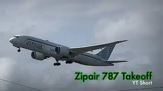 Zipair 787 Dreamliner Takeoff | #shorts