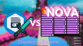 CRAZY HACKING NOVA CLIENT ON BLOCKSMC (SUPER CRACKED) | Sprint Scaffold, Disabler, Speed and More! |