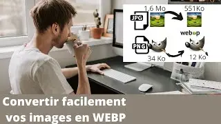 GIMP -  Convertir PNG/JPG en WEBP