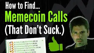 ⚡Memecoin Calls (That Don't Suck)  || Memecoin Alpha Calls ⚡