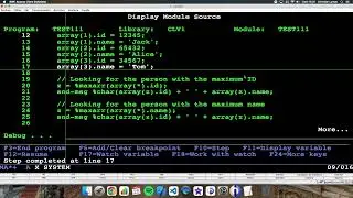 Coding in RPG (IBM i/AS400). Using %MAXARR and %MINARR.