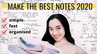 HOW TO TAKE NOTES: FAST and EFFECTIVE for class & lectures | Back to School 2020