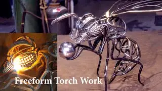 Wasp with Water Drop - Freeform Torch Sculpting
