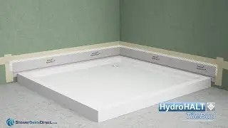 Sealing a shower tray  with HydroHALT TileBud without removing it - Simple