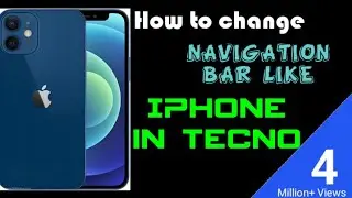 Navigation Bar like iphone in tecno | tecno navigation bar change | change three buttons || B-Series
