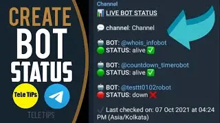 How To Check If Your All Telegram Bots Are Working Or Not Automatically | Bot Status Bot | Tutorial