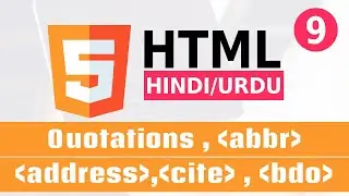 How to Use HTML Blockquote, Short Quotations, Abbreviations, Address Tag, Cite Tag, and BDO Tag