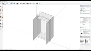 Sketchup tutorial video 1 - Basic modelling of wardrobe cabinet