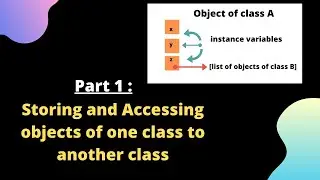 Part 1: Storing and Accessing objects of one class to/from another class 