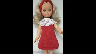 Вязаное платье для куклы FURGA.  Vestido para muñeca MIMMA (FURGA ITALY). MIMMA (FURGA) .