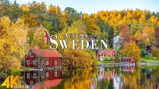 Autumn Sweden 4K Ultra HD • Stunning Footage Sweden, Scenic Relaxation Film with Calming Music.