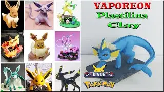 VAPOREON WITH CLAY/PLASTILINA. Pokémon.