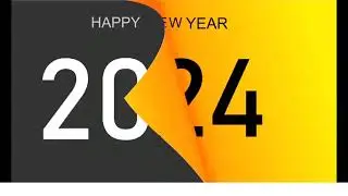Happy New Year Poster in CorelDraw