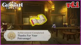 Thanks For Your Patronage! | Hidden Achievement | v4.1 Guide | Genshin Impact