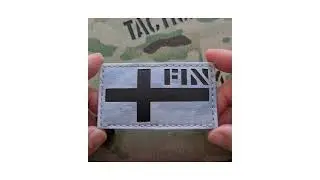 Finland Suomi Flag Laser Patch