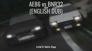 AE86 vs R32 | Initial D Battle Stage | English Dub