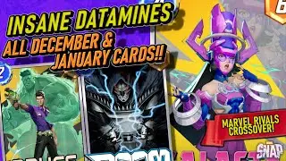 DECEMBER AND JANUARY CARDS REVEALED! Datamine Review | Marvel Snap