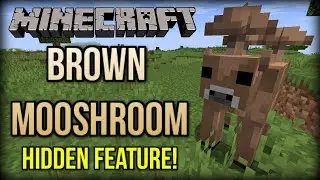 How to Get SECRET Brown Mooshroom in Minecraft 1.14! (Hidden Feature)