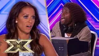 LONGEST AUDITION EVER? Contestant WON'T LEAVE until Simon has heard EVERY SONG!  | The X Factor UK